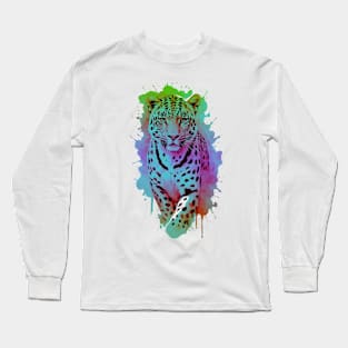 tiger watercolor Long Sleeve T-Shirt